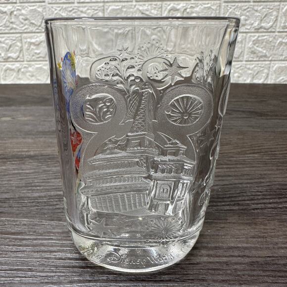 McDonald's Walt Disney World Celebration 2000 3D Mickey Mouse Square Clear Glass - Picture 5 of 7